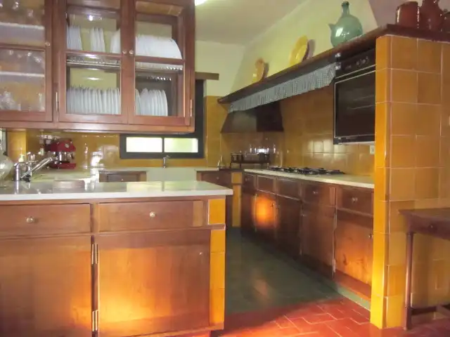 Cocina de Finca rústica en venta en Castellar del Vallès con Jardín privado, Terraza y Piscina