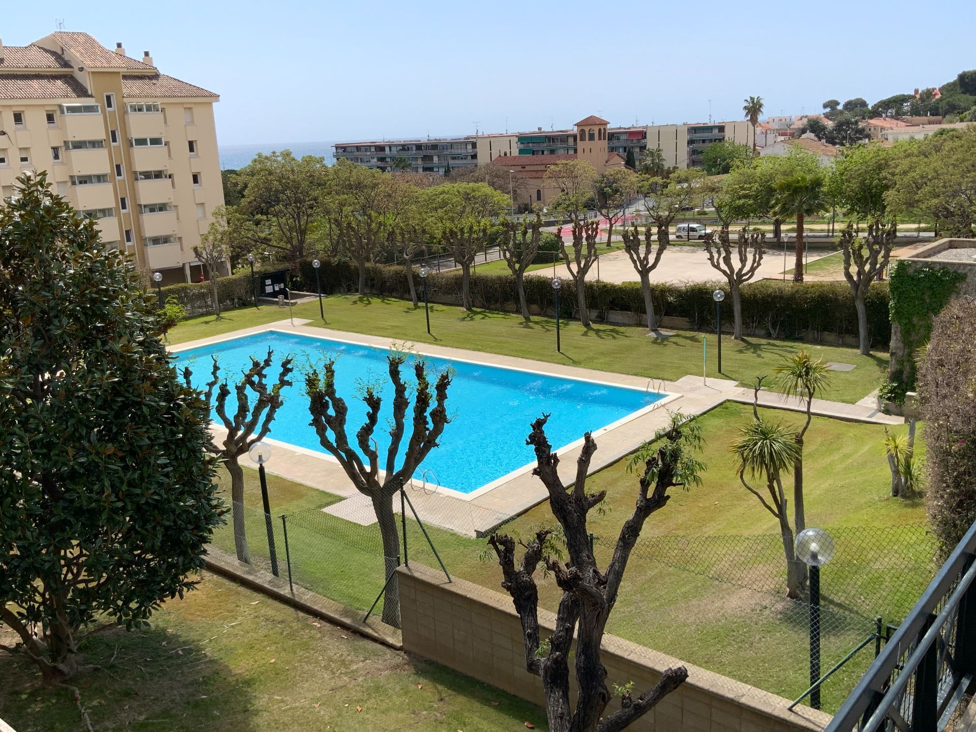 Swimming pool of Flat for sale in Sant Andreu de Llavaneres  with Heating, Terrace and Storage room