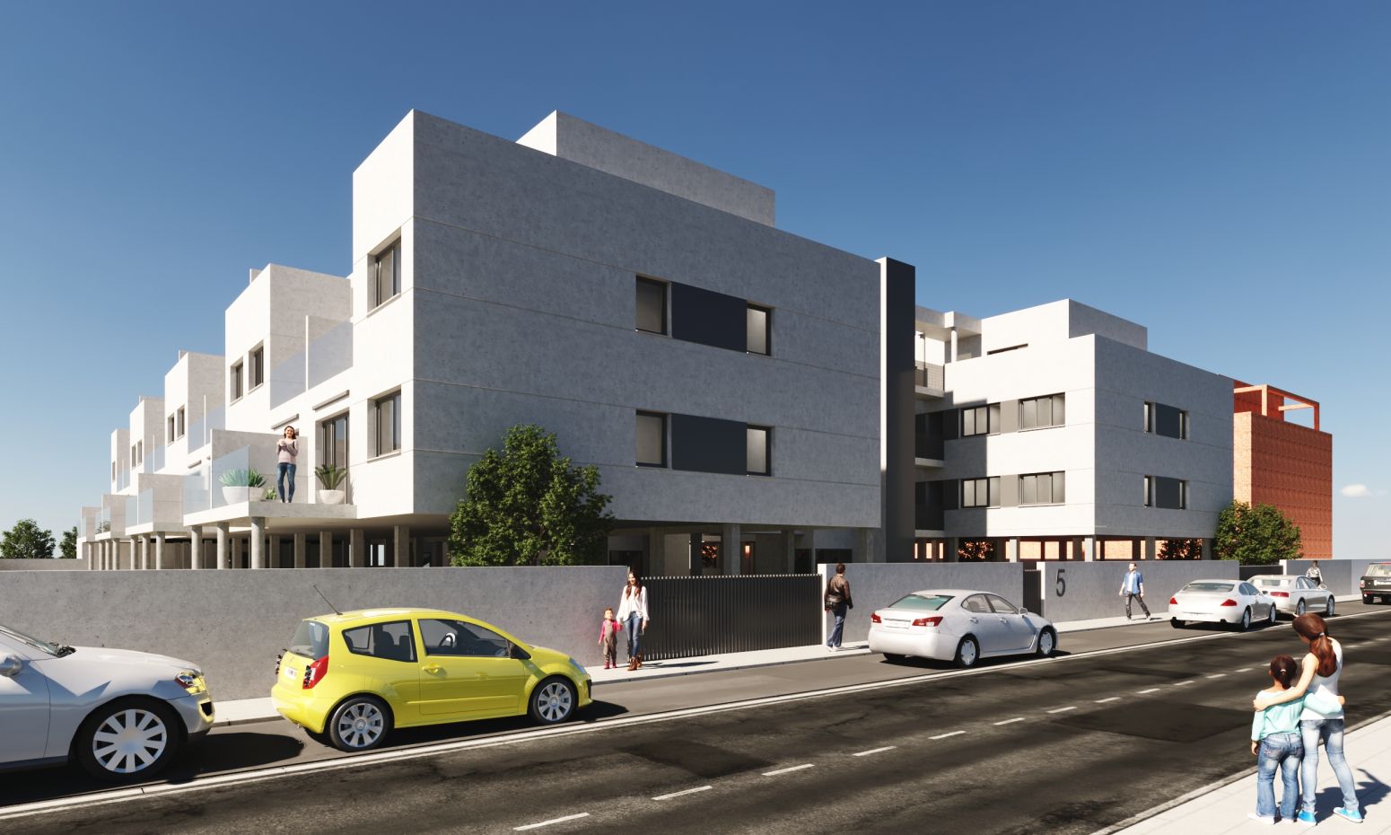 Exterior view of Flat for sale in Villanueva de la Torre  with Heating, Terrace and Swimming Pool