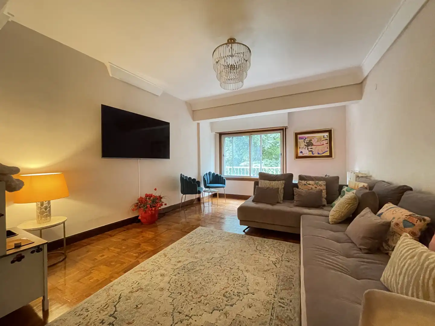 Sala de estar de Piso de alquiler en Donostia - San Sebastián  con Calefacción, Amueblado y Balcón