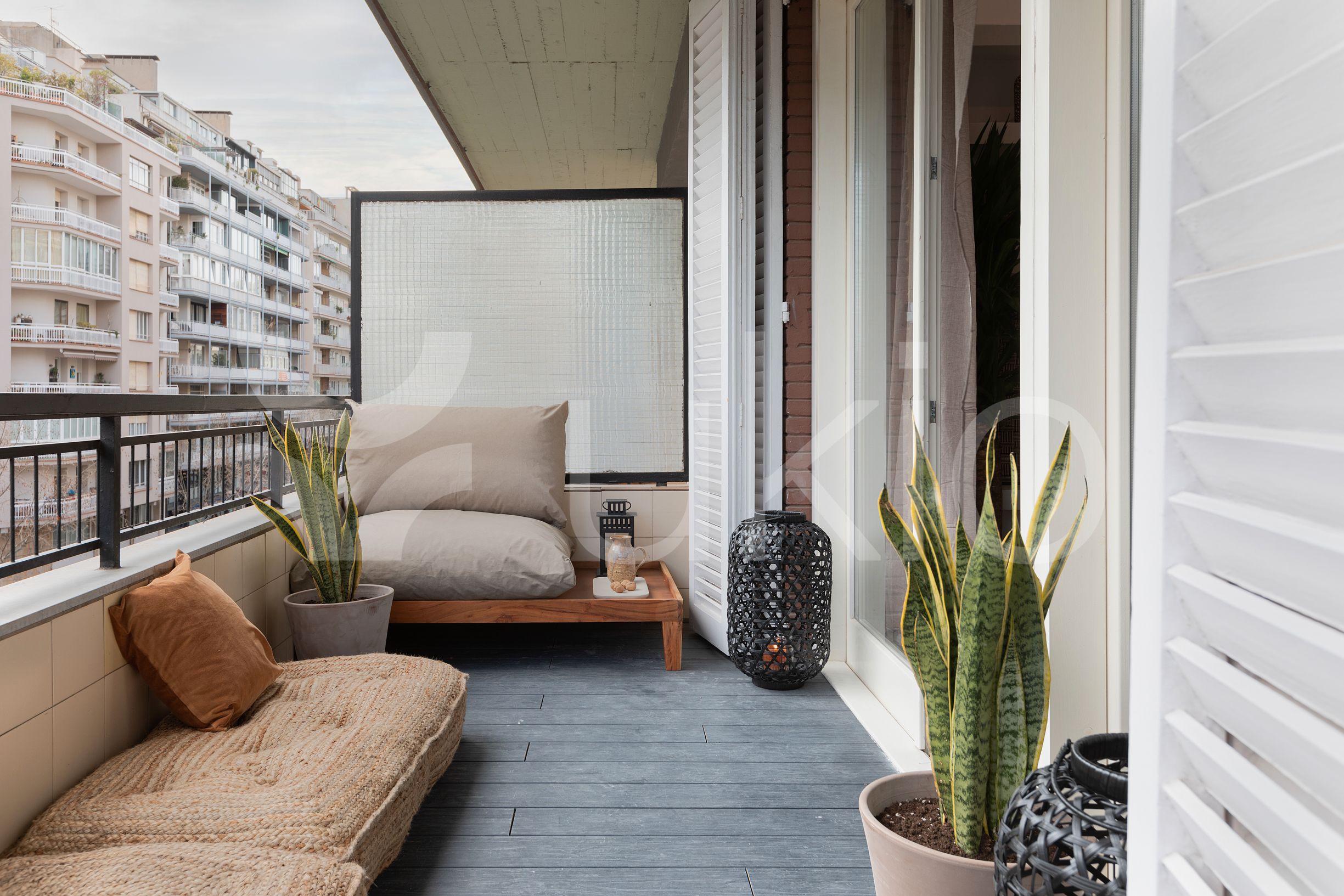 Balcony of Apartment to rent in  Barcelona Capital  with Air Conditioner, Terrace and Furnished