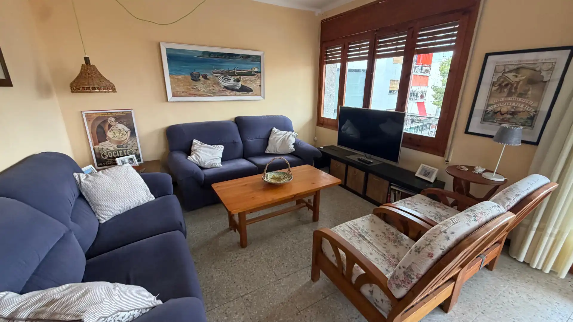 Living room of Flat for sale in Torredembarra  with Terrace, Furnished and Oven