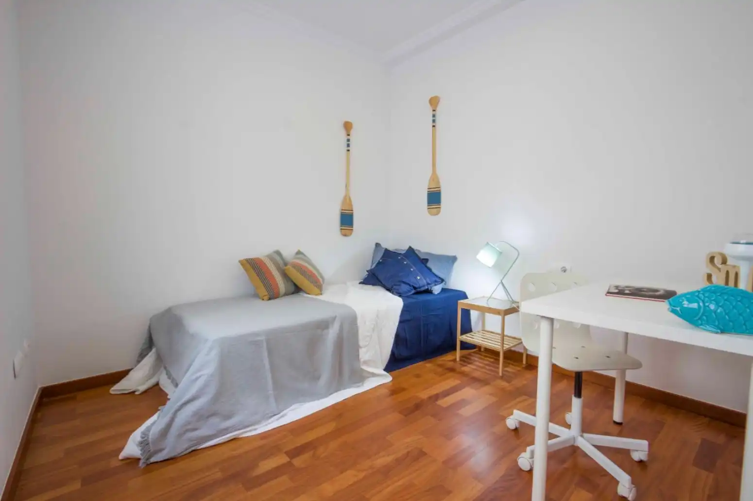 Schlafzimmer von Dachboden zum Verkauf in Rafelbuñol / Rafelbunyol mit Klimaanlage, Heizung und Parkett