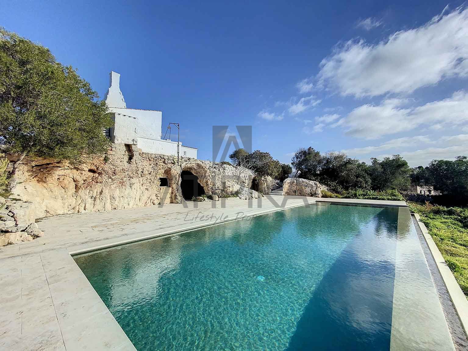 Swimming pool of Country house for sale in Alaior  with Heating, Terrace and Swimming Pool
