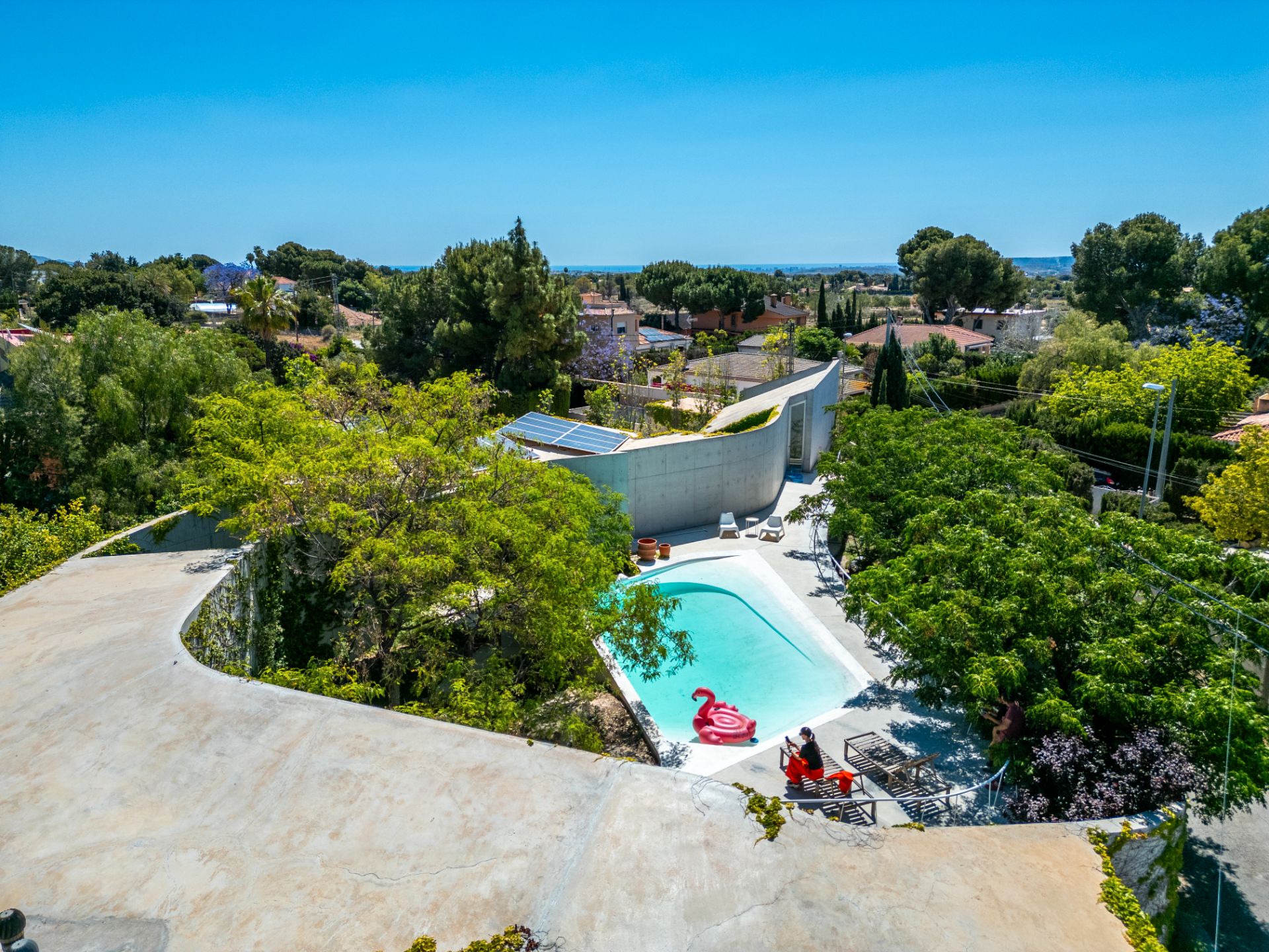 Piscina de Casa o xalet en venda en San Vicente del Raspeig / Sant Vicent del Raspeig amb Aire condicionat, Calefacció i Jardí privat