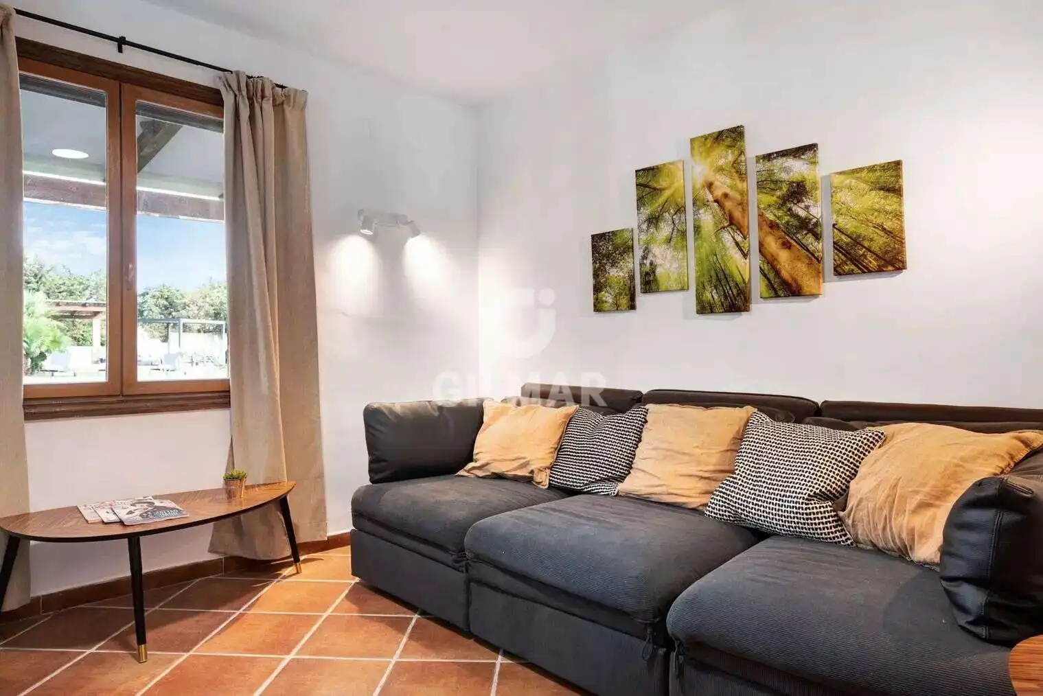 Sala de estar de Casa o chalet en venta en Vejer de la Frontera con Calefacción, Jardín privado y Piscina