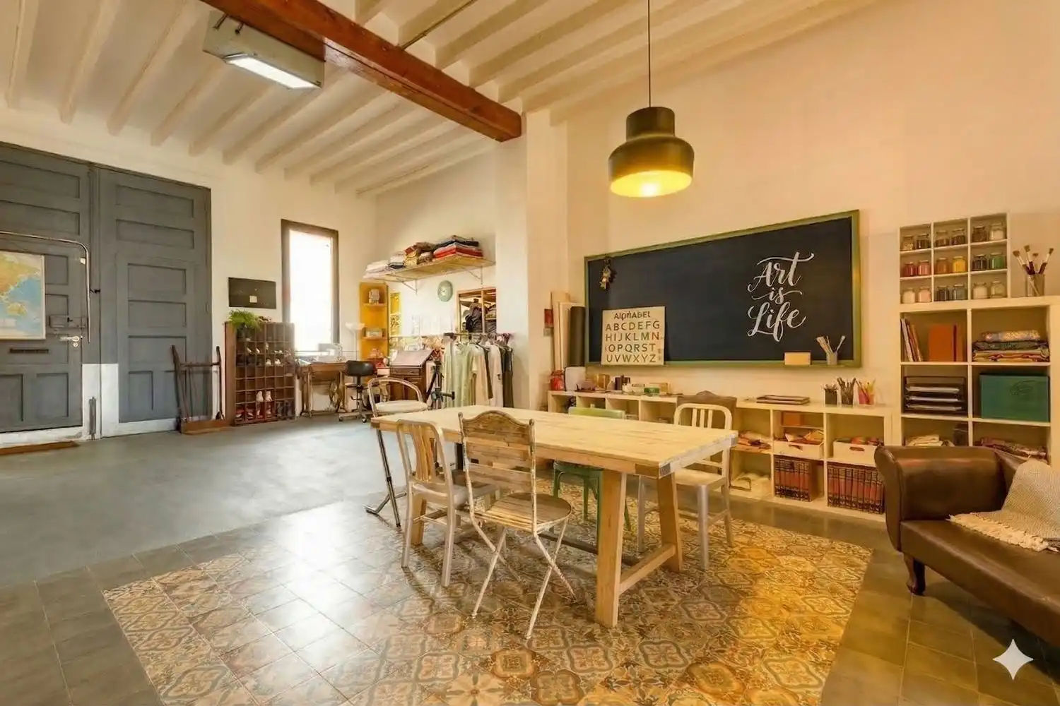 Menjador de Casa adosada en venda en Alicante / Alacant amb Aire condicionat, Jardí privat i Terrassa