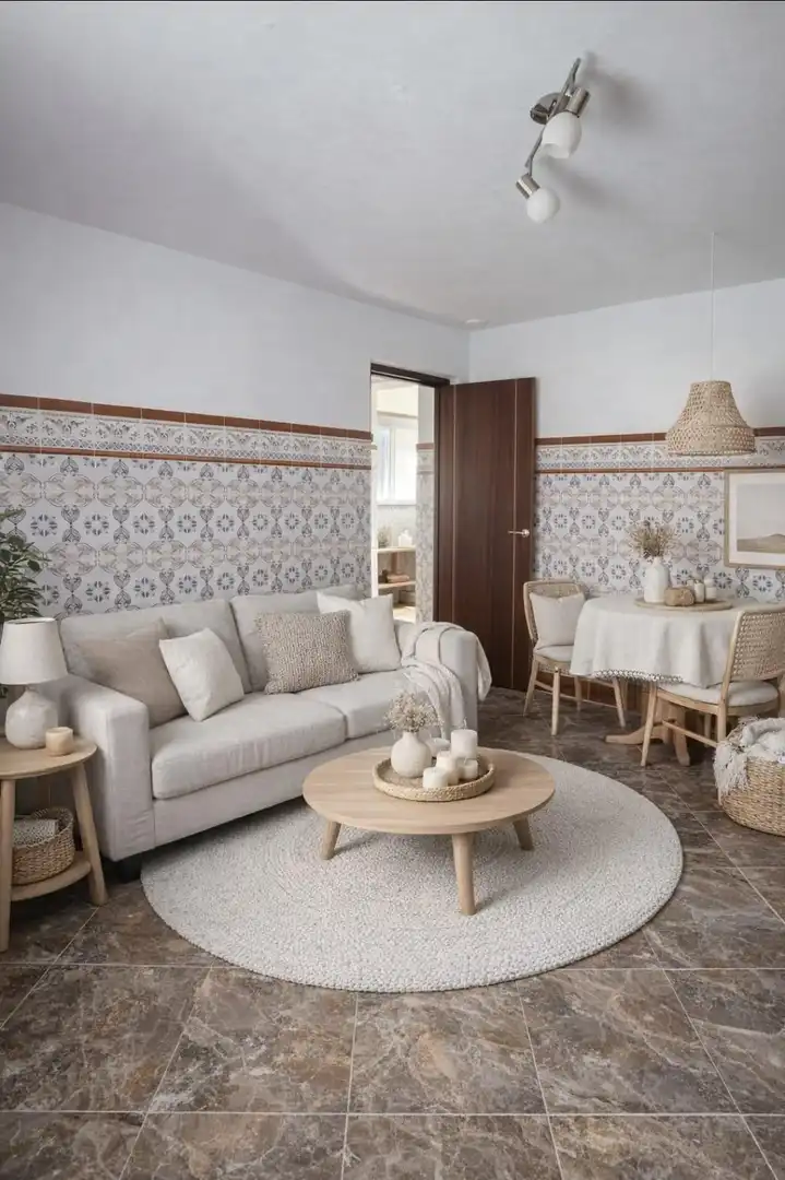 Sala d'estar de Casa adosada en venda en San Fernando