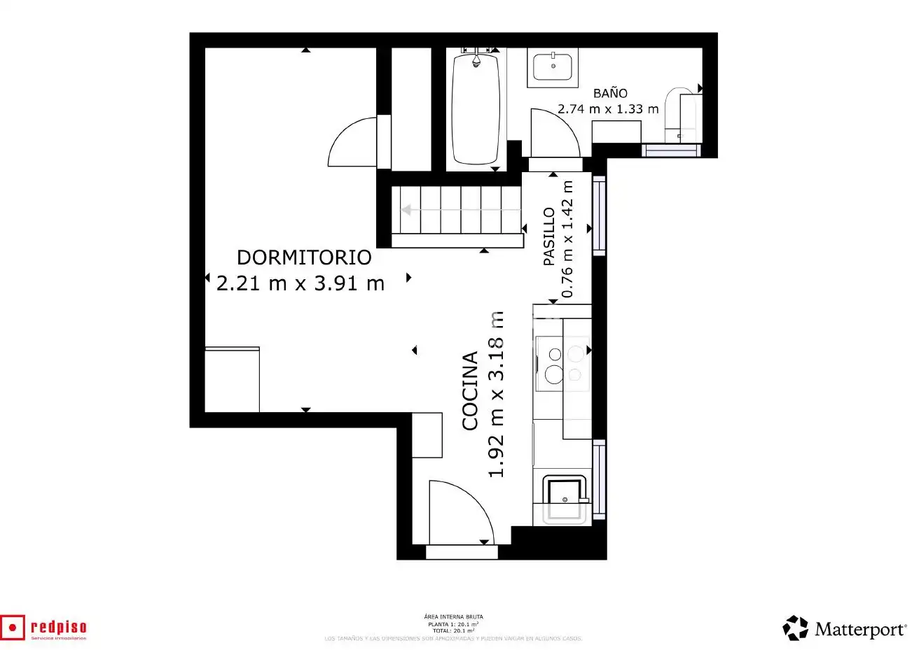 Estudio en venta en  Madrid Capital con Aire acondicionado, Calefacción y Terraza