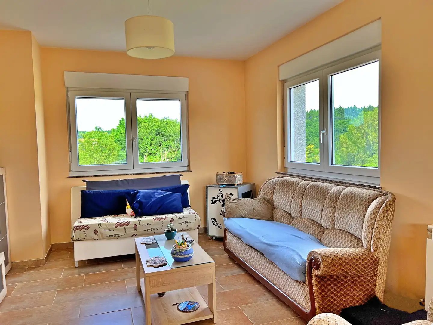 Sala d'estar de Casa o xalet en venda en Lugo amb Calefacció, Jardí privat i Terrassa