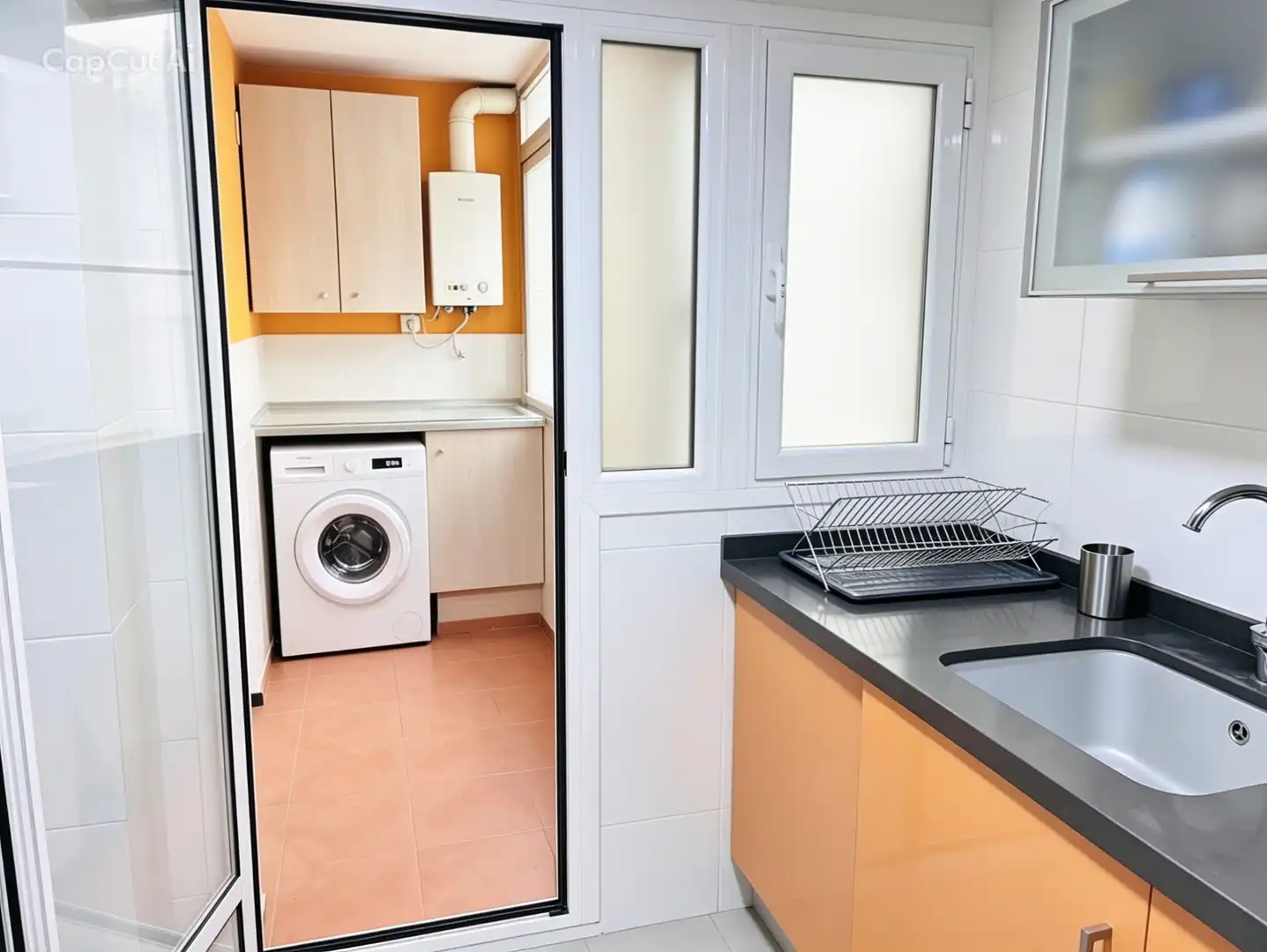 Kitchen of Flat for sale in Valencia  with Air Conditioner, Heating and Terrace