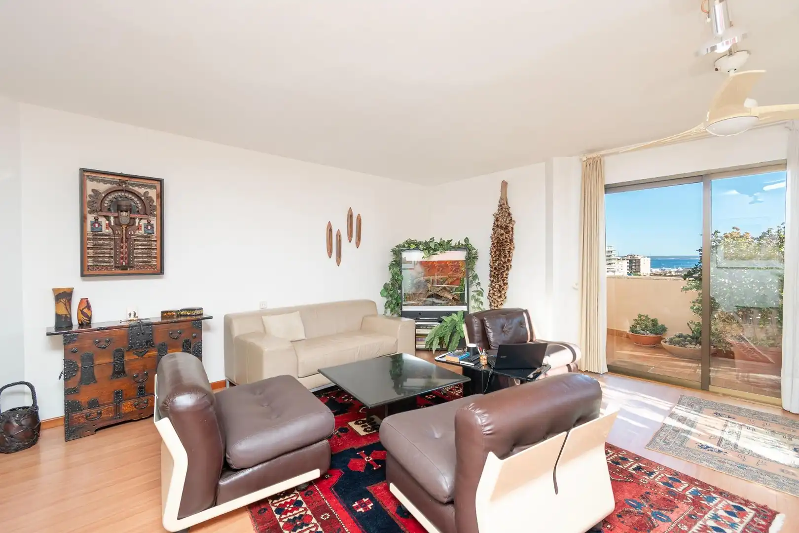 Sala d'estar de Pis en venda en  Palma de Mallorca amb Jardí privat, Terrassa i Traster