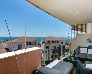 Balcony of Flat for sale in Benalmádena  with Air Conditioner, Heating and Private garden
