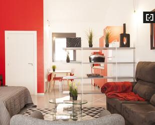 Living room of Flat to rent in  Madrid Capital  with Air Conditioner, Heating and Pets allowed