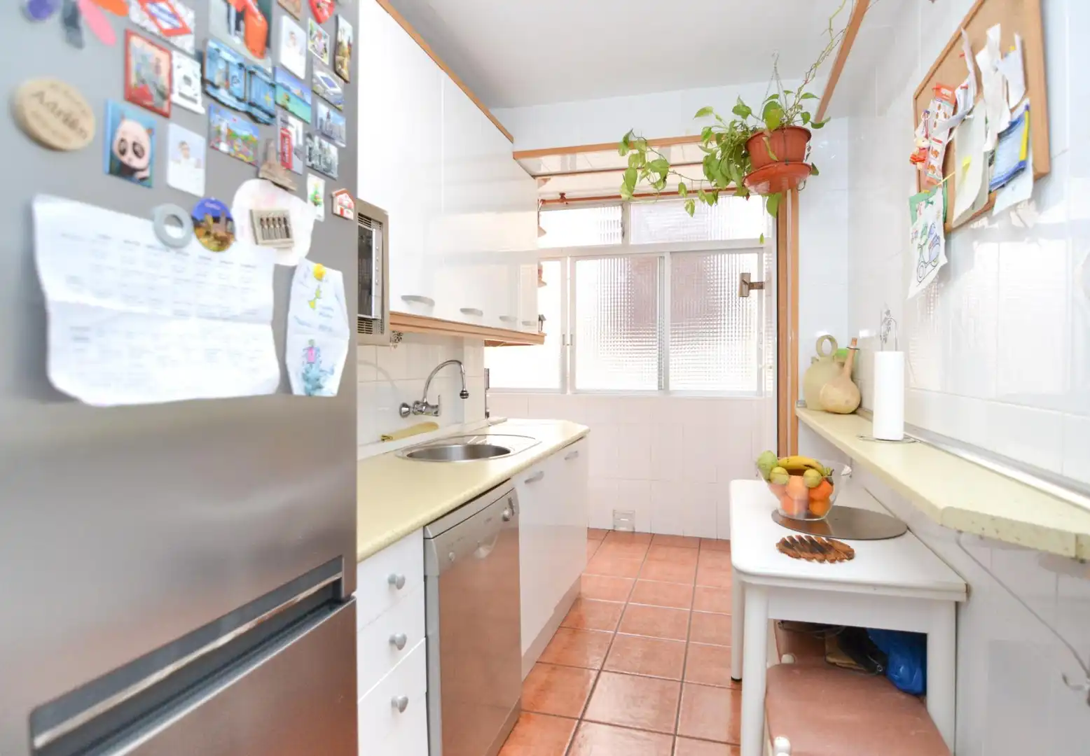 Cocina de Planta baja en venta en Móstoles con Calefacción, Parquet y Terraza