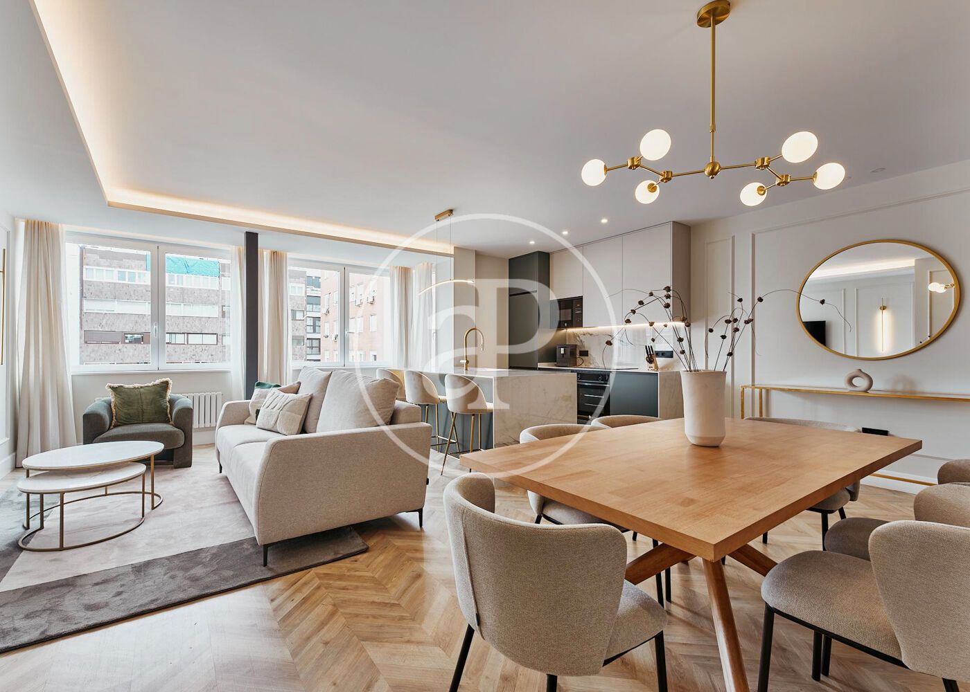 Living room of Flat for sale in  Madrid Capital  with Air Conditioner, Heating and Storage room