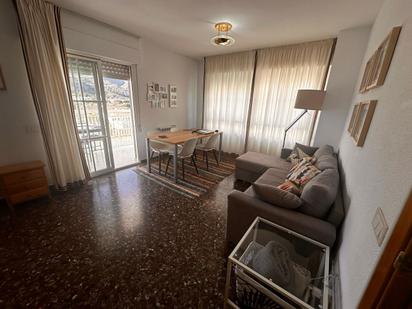 Living room of Flat to rent in Benicasim / Benicàssim  with Terrace, Furnished and Community pool