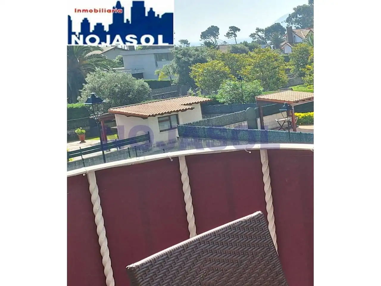 Terraza de Apartamento de alquiler en Noja con Calefacción, Terraza y Amueblado
