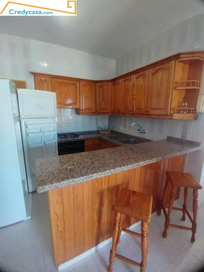 Küche von Dachboden zur Miete in Granadilla de Abona mit Terrasse, Möbliert und Balkon