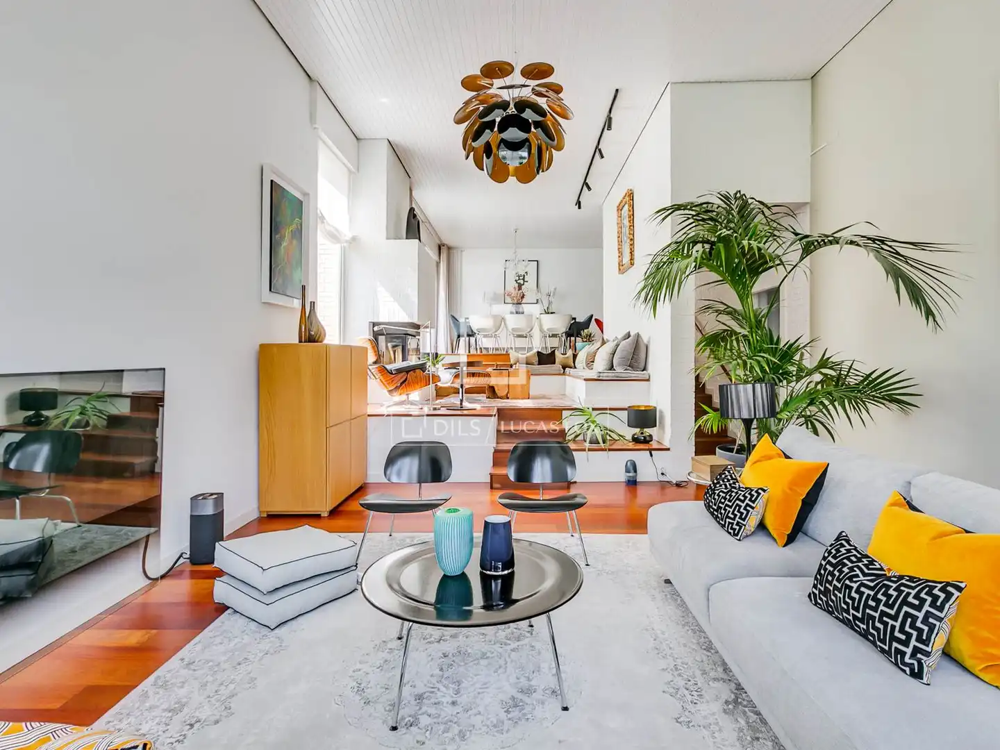 Sala de estar de Casa o chalet en venta en Algete con Aire acondicionado, Jardín privado y Parquet