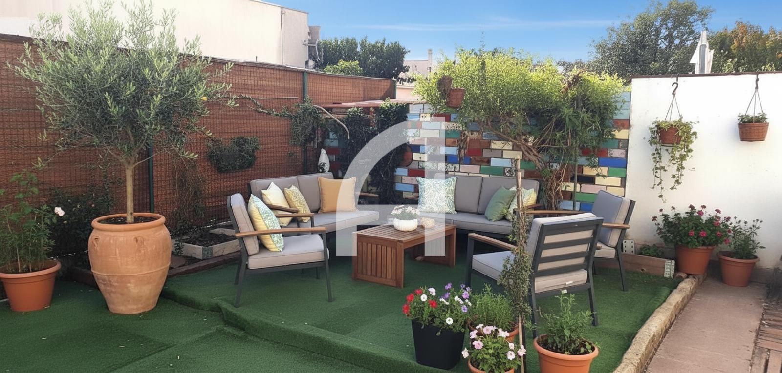 Terrassa de Casa adosada en venda en Vilobí d'Onyar amb Calefacció i Jardí privat