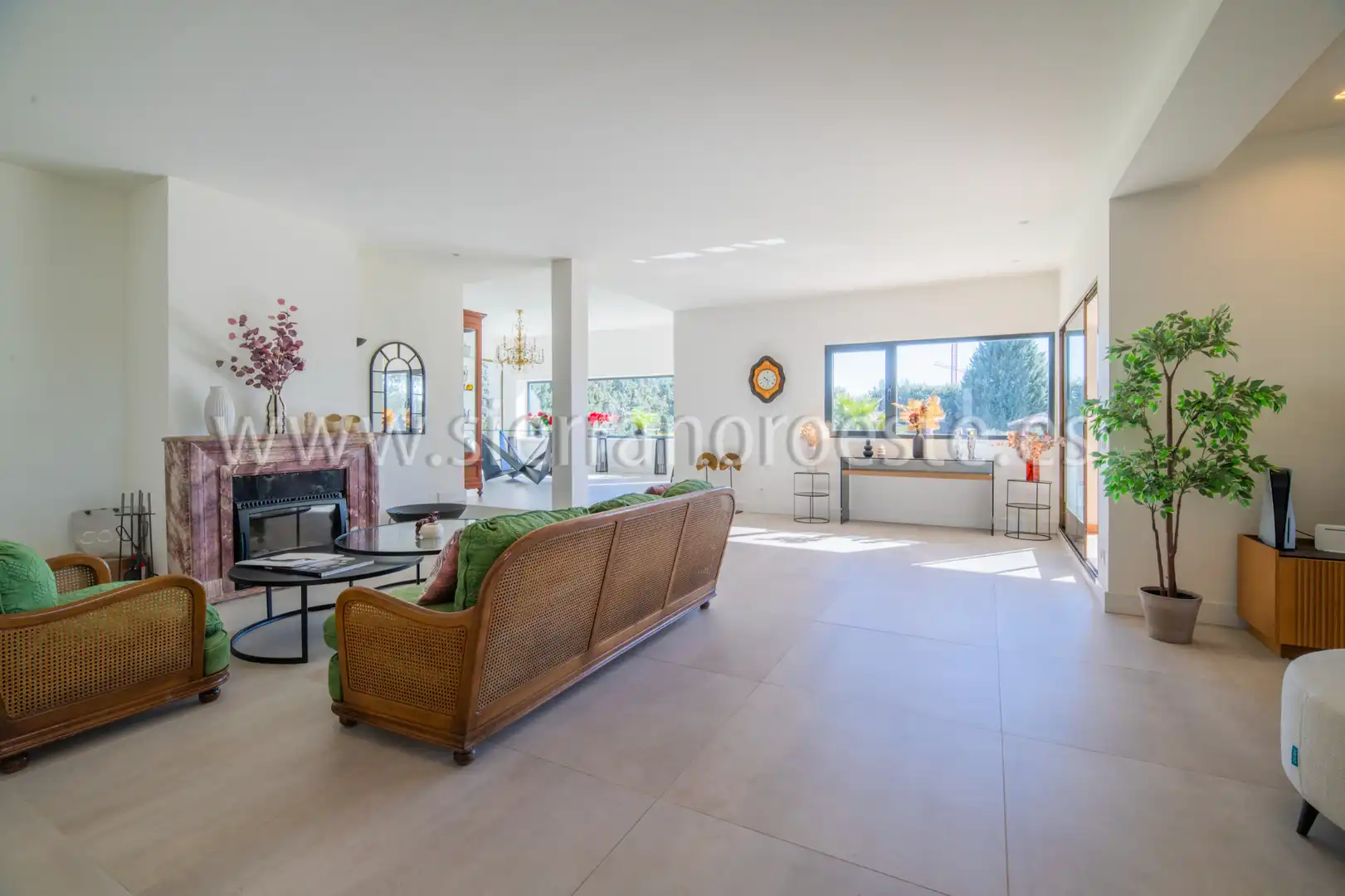 Sala de estar de Casa o chalet de alquiler en Las Rozas de Madrid con Aire acondicionado, Calefacción y Jardín privado