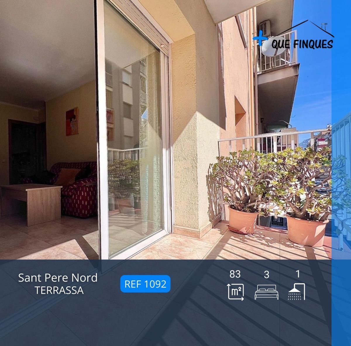 Terrassa de Pis de lloguer en Terrassa amb Calefacció i Balcó