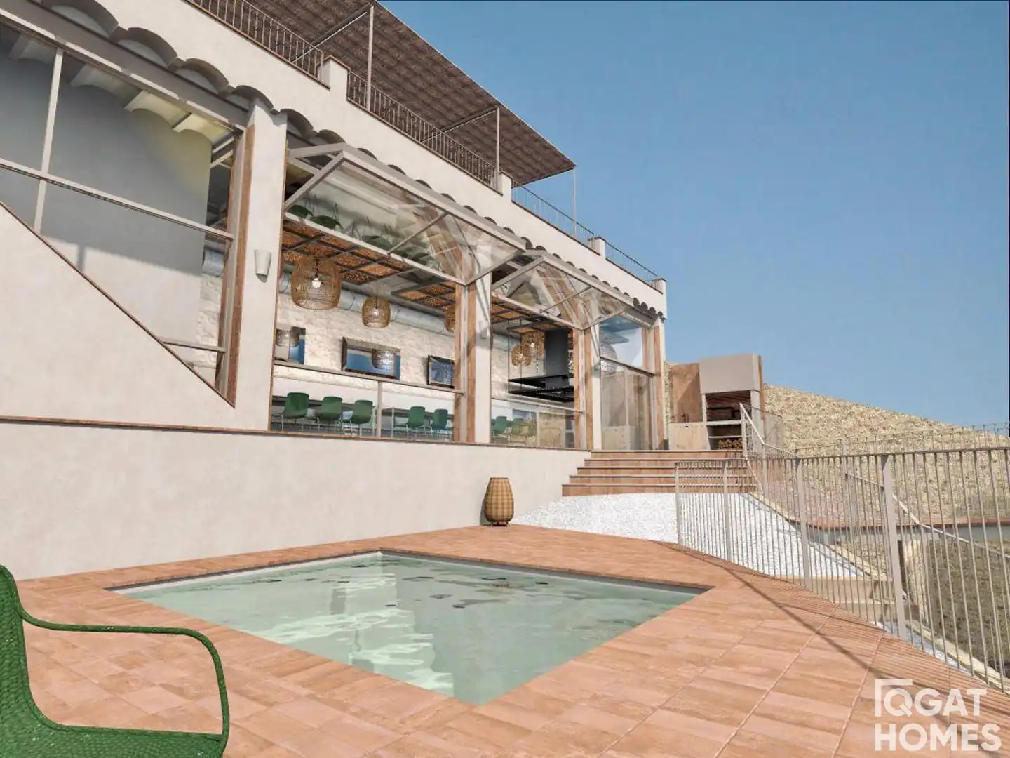Terrassa de Casa o xalet en venda en Sant Cugat del Vallès amb Calefacció, Piscina i Alarma
