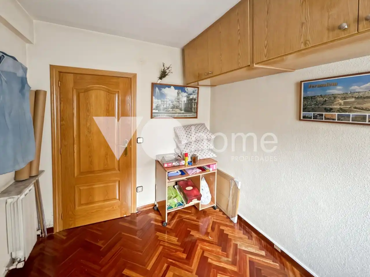 Bedroom of Flat for sale in Madrid  with Heating, Parquet flooring and Balcony
