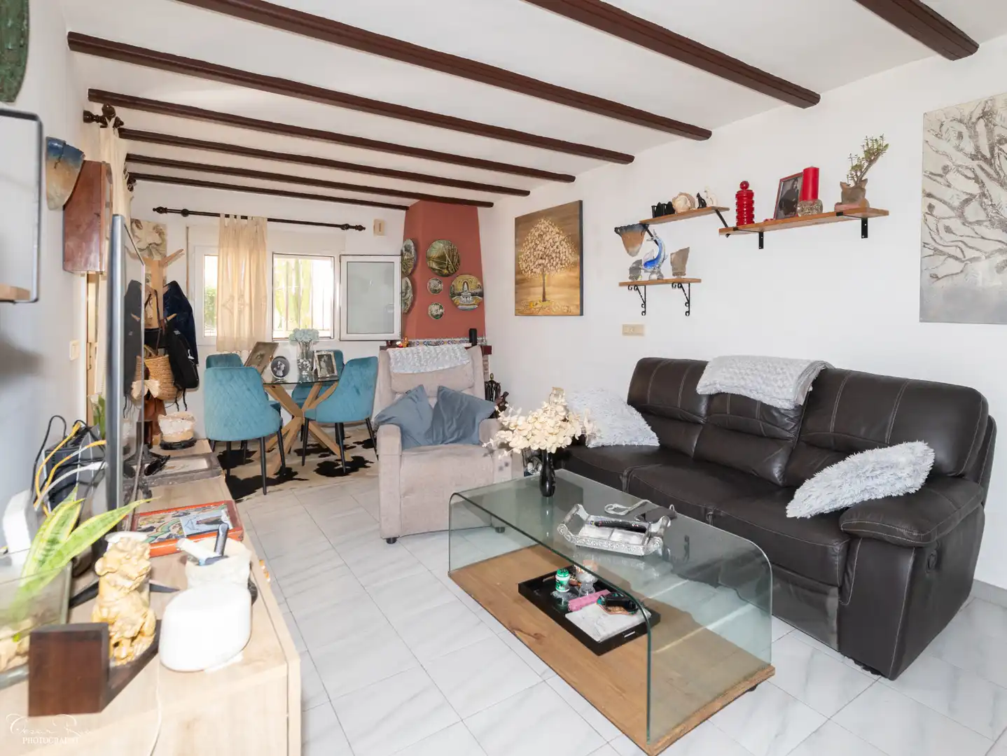 Living room of Detached homes for sale in Dénia  with Air Conditioner and Terrace