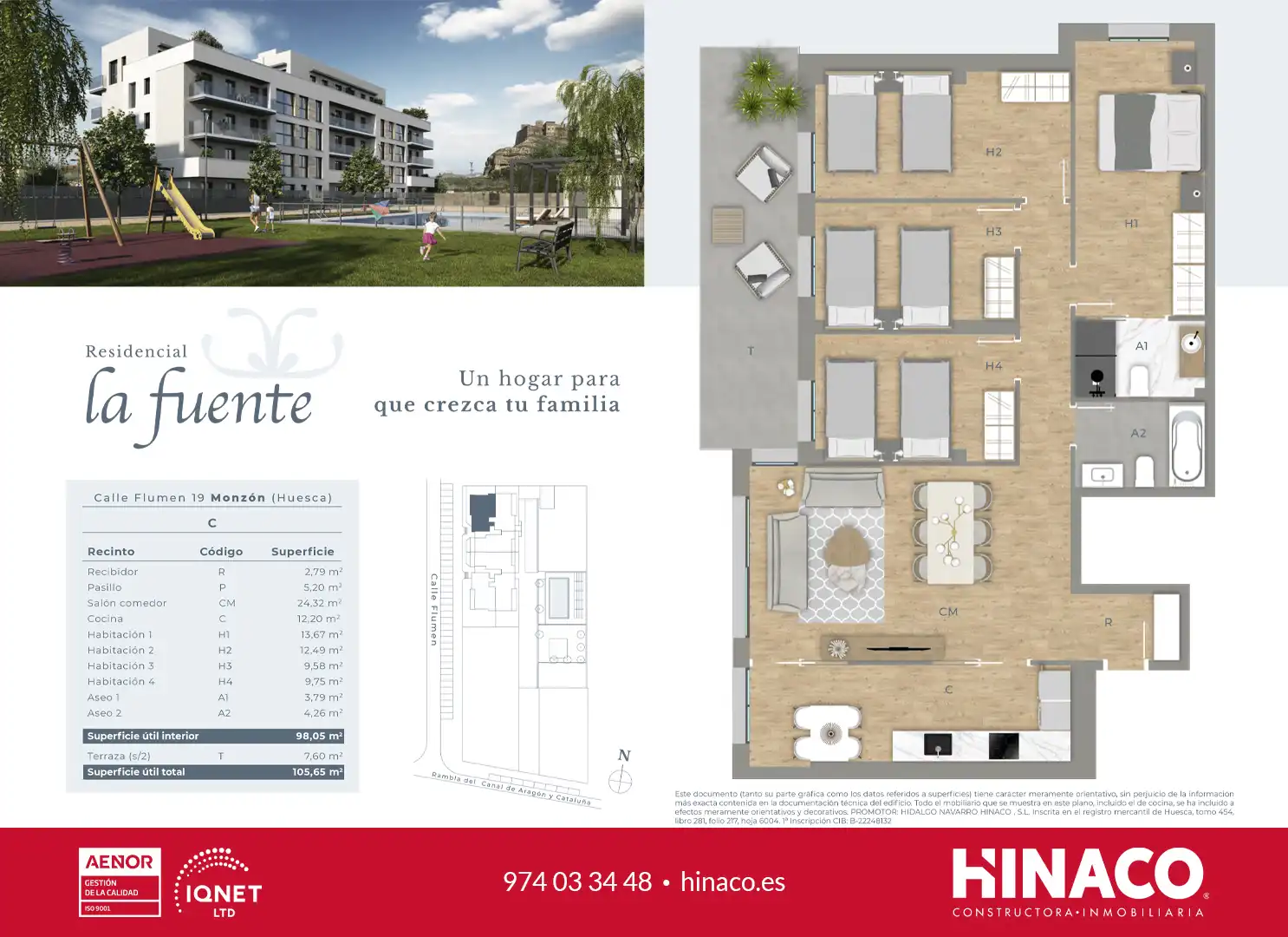 Piso en venta en Calle Río Flumen, 19, Monzón
