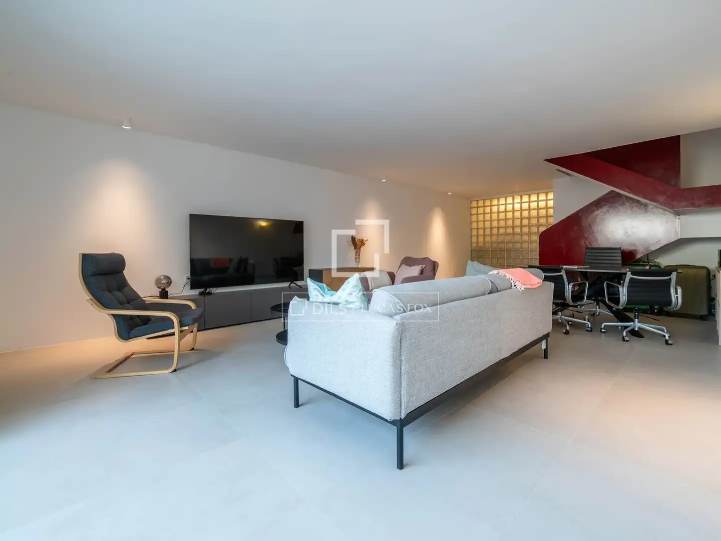 Wohnzimmer von Haus oder Chalet zum Verkauf in La Moraleja mit Klimaanlage, Heizung und Privatgarten