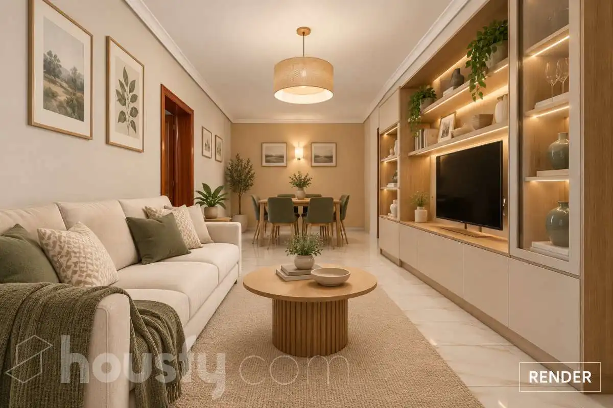 Sala de estar de Piso en venta en Carabanchel