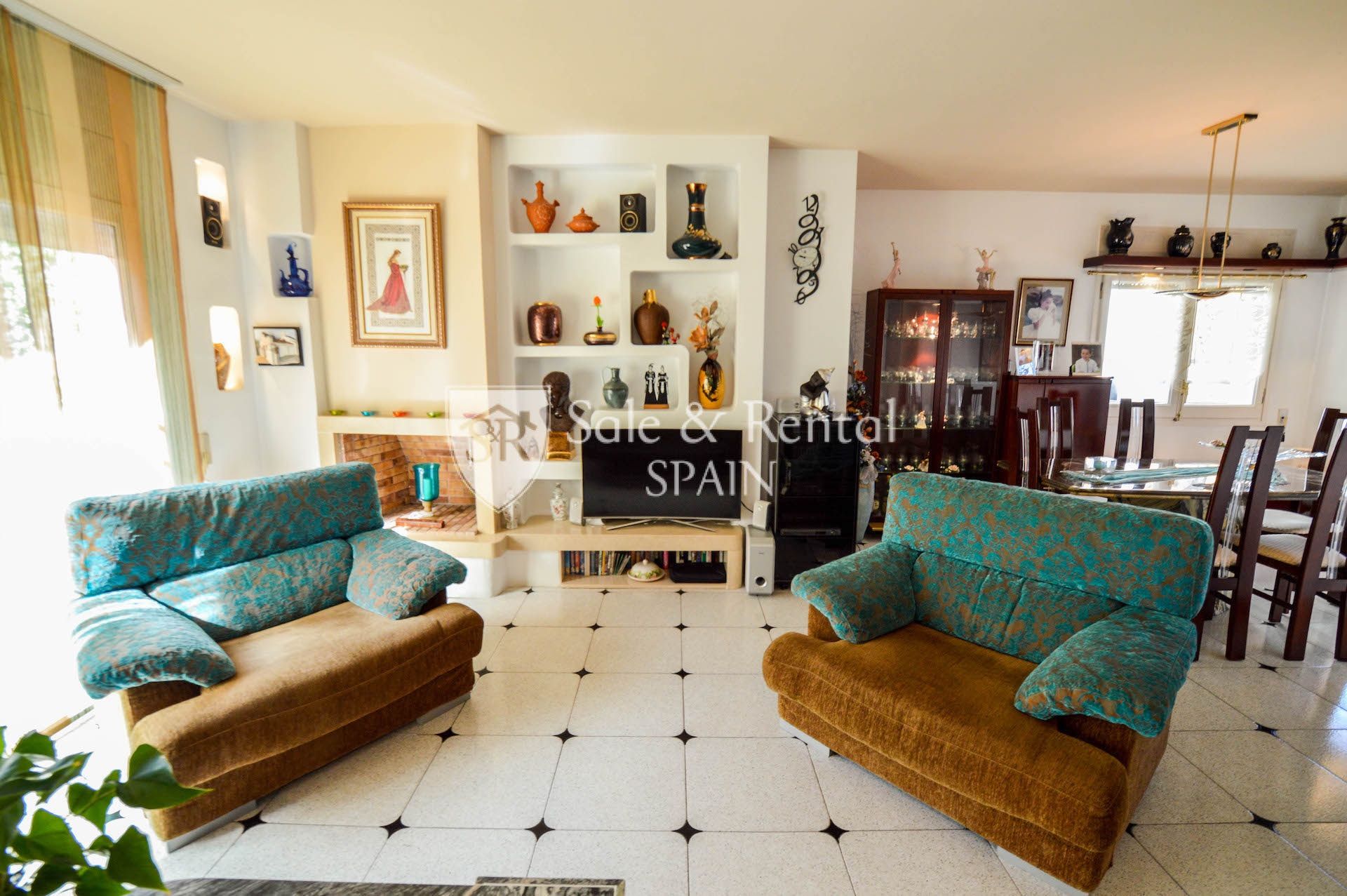 Living room of House or chalet for sale in Blanes  with Air Conditioner, Private garden and Terrace