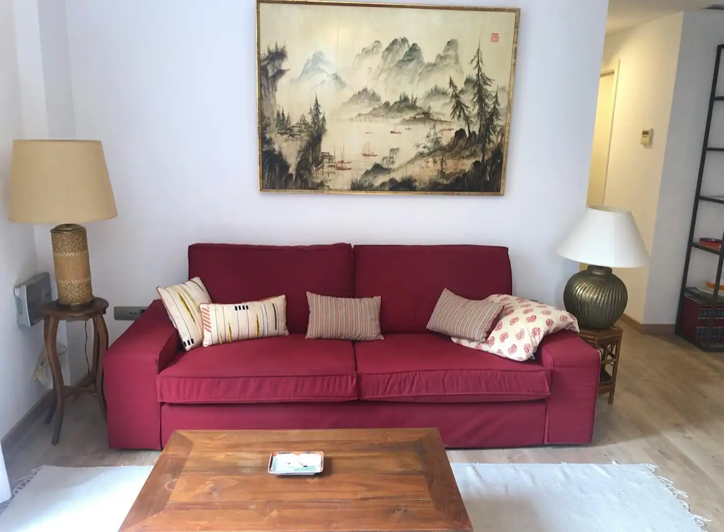 Living room of Flat for rent in Valencia  with Air Conditioner, Furnished and Washing machine