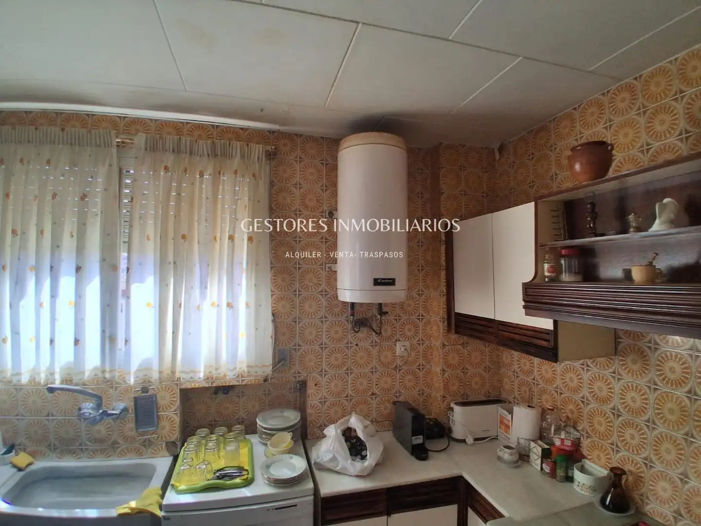 Kitchen of Flat for sale in Alcoy / Alcoi  with Air Conditioner and Terrace