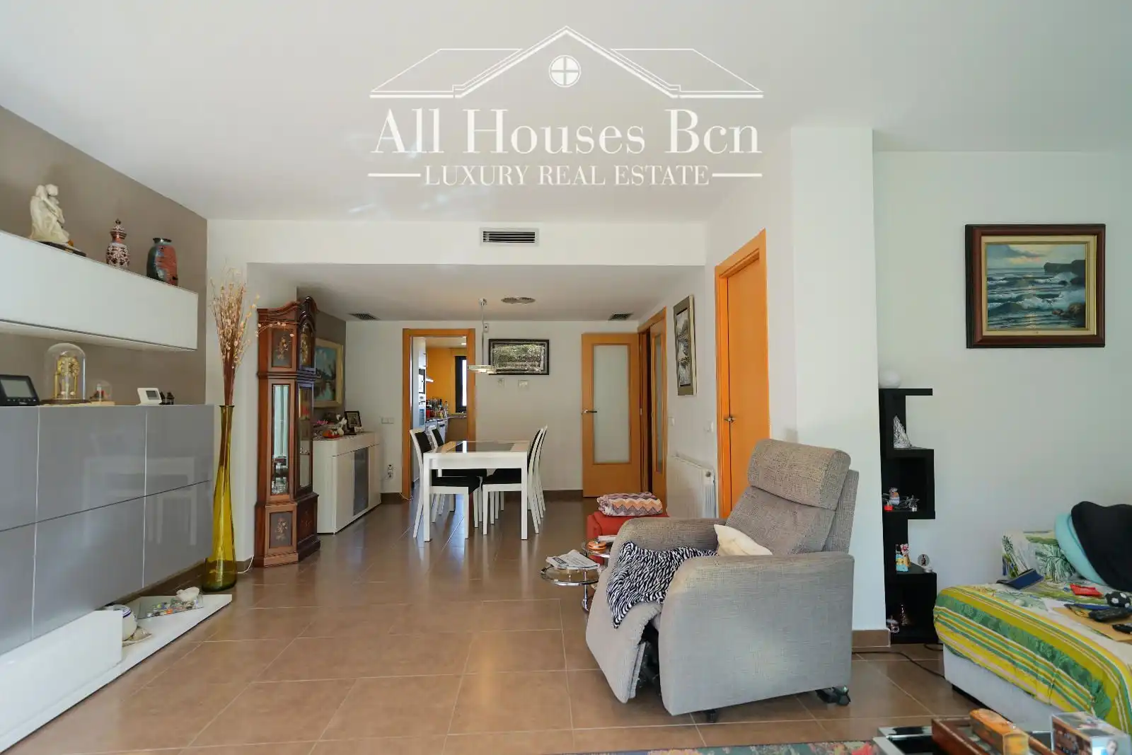 Living room of Detached homes for sale in Sant Quirze del Vallès  with Air Conditioner, Heating and Private garden