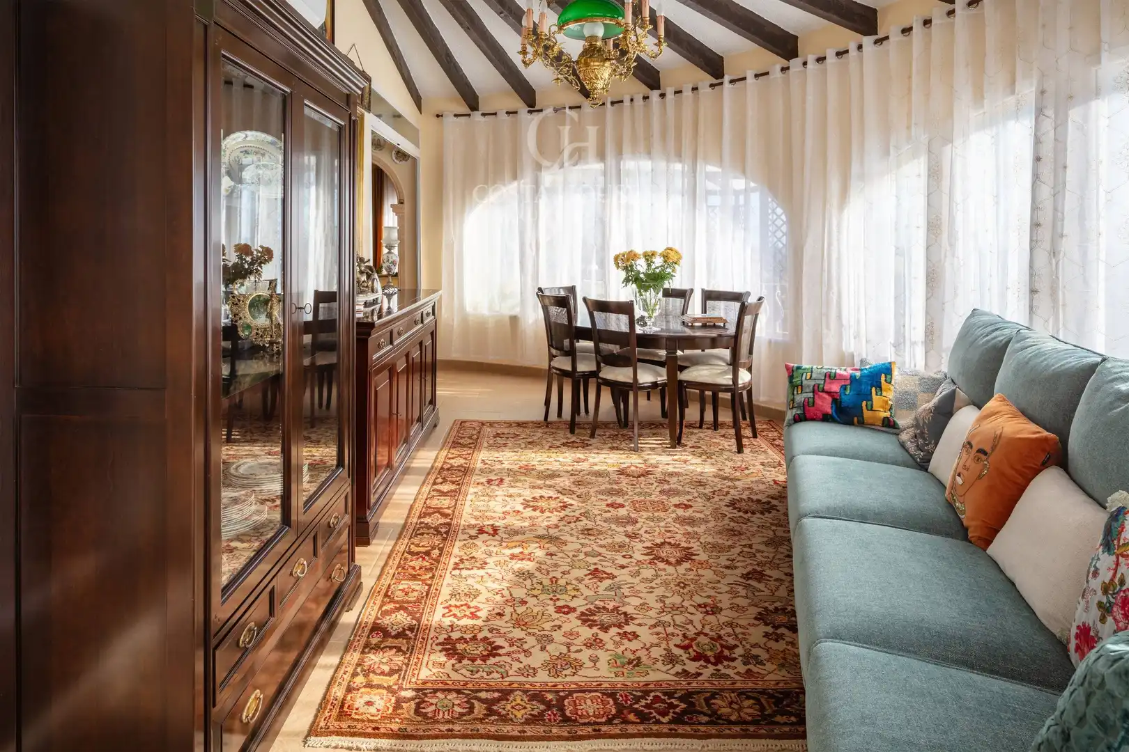Esszimmer von Haus oder Chalet zum Verkauf in Jávea / Xàbia mit Klimaanlage, Privatgarten und Terrasse