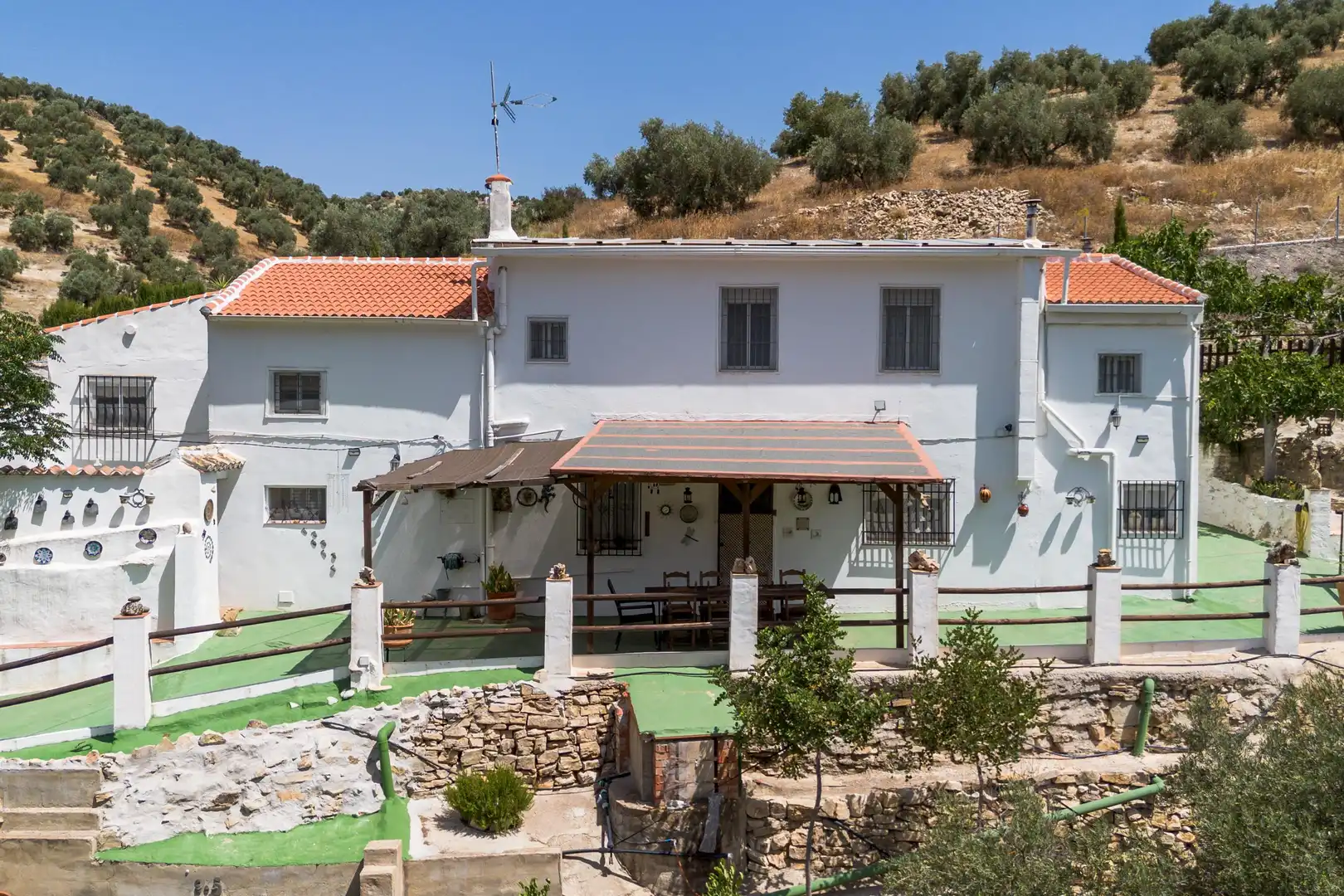 Vista exterior de Finca rústica en venta en Cuevas de San Marcos con Calefacción, Jardín privado y Terraza