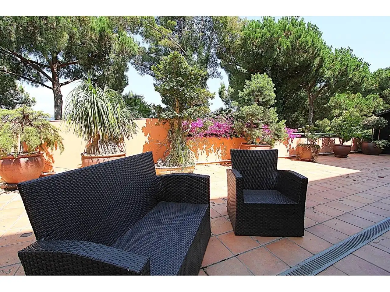 Terrasse von Wohnung zum Verkauf in Lloret de Mar mit Klimaanlage, Heizung und Privatgarten