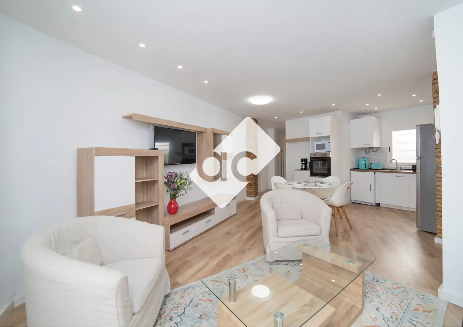 Sala de estar de Piso de alquiler en Valencia con Aire acondicionado, Calefacción y Amueblado