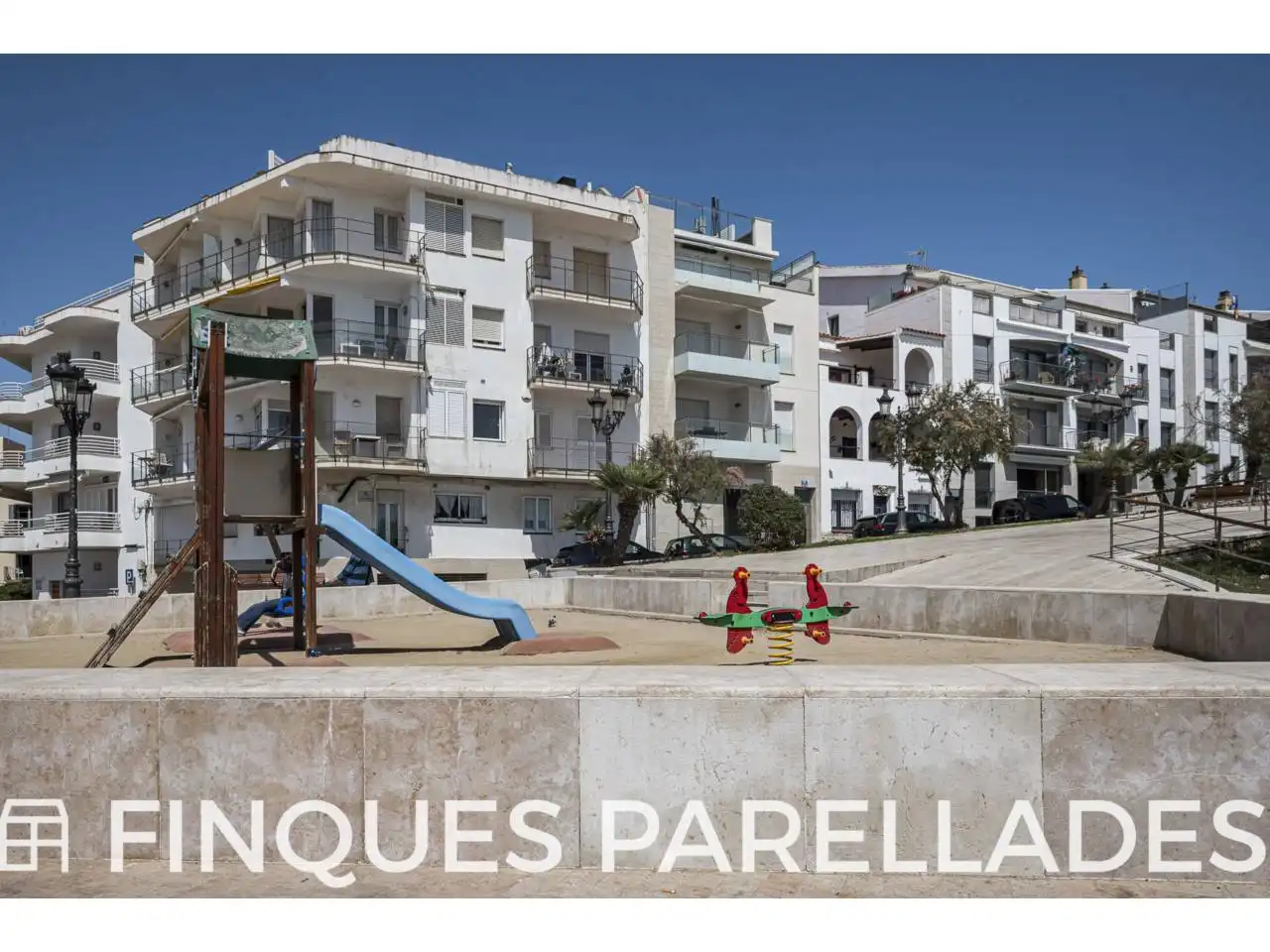 Exterior view of Attic for sale in Sitges  with Air Conditioner, Heating and Parquet flooring
