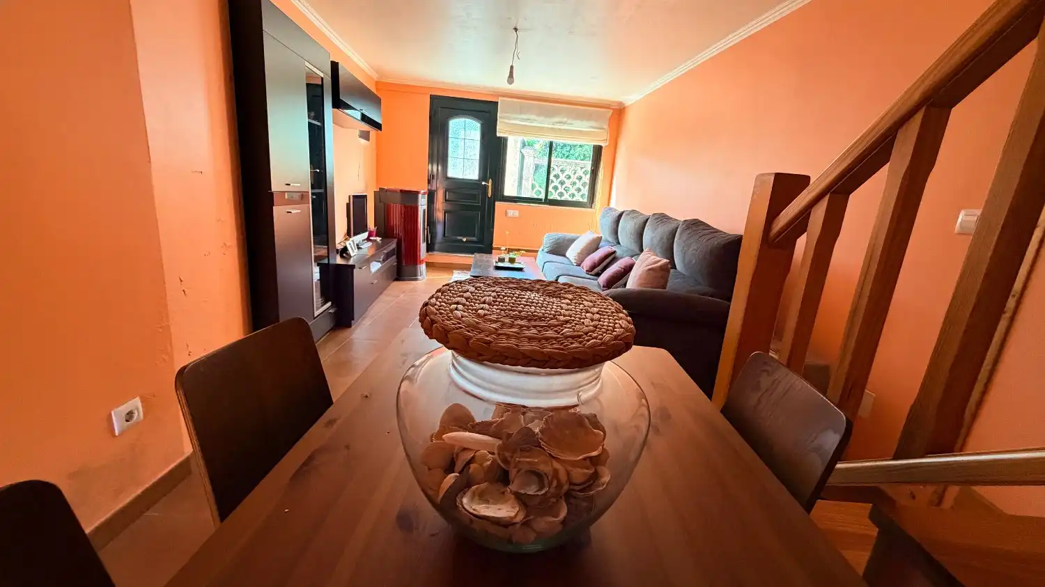 Sala de estar de Casa adosada en venta en Ares con Terraza