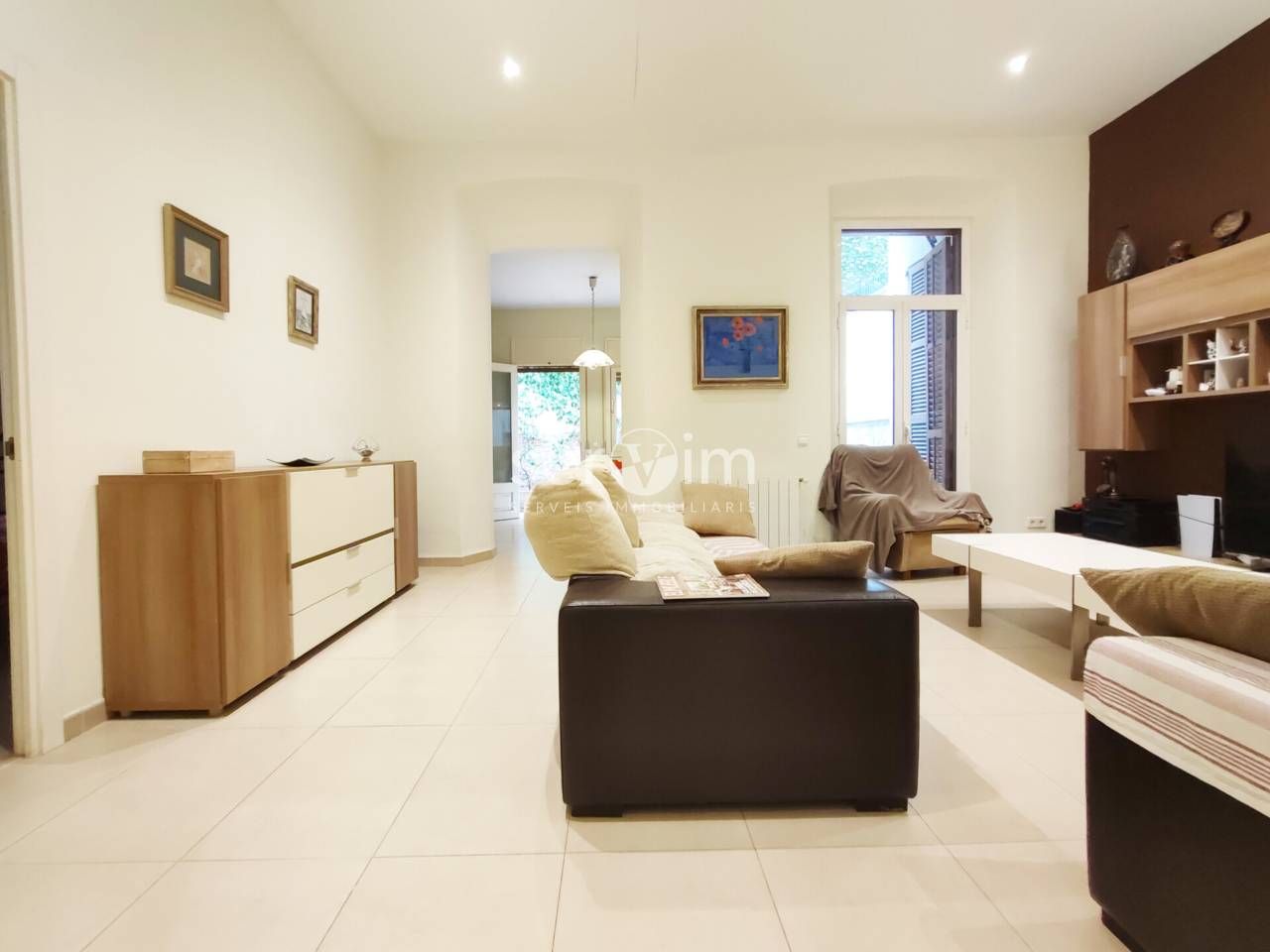 Sala de estar de Piso en venta en Girona Capital con Terraza