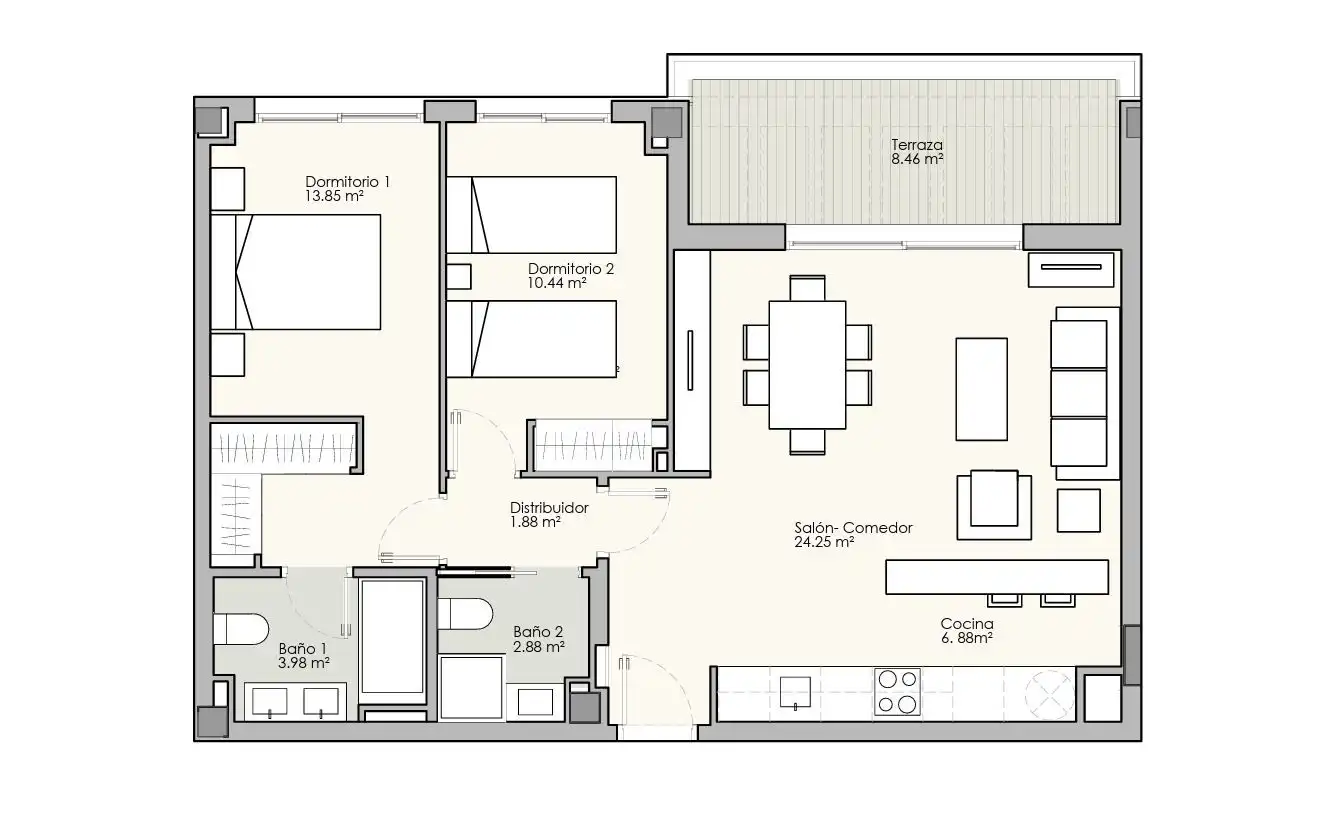 Apartamento con piscina en venta en Casares Golf - Casares del Sol, imagen 17