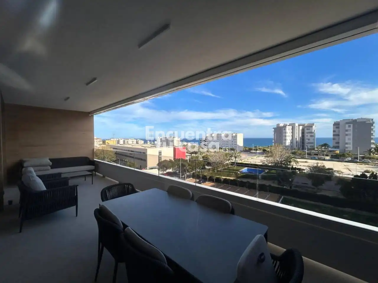 Terrasse von Wohnungen zum Verkauf in Villajoyosa / La Vila Joiosa mit Klimaanlage, Terrasse und Abstellraum