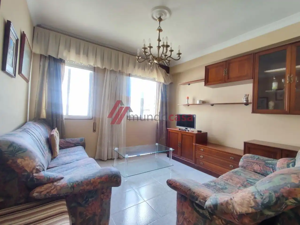 Living room of Flat for rent in A Malata - Catabois - Ciudad Jardín