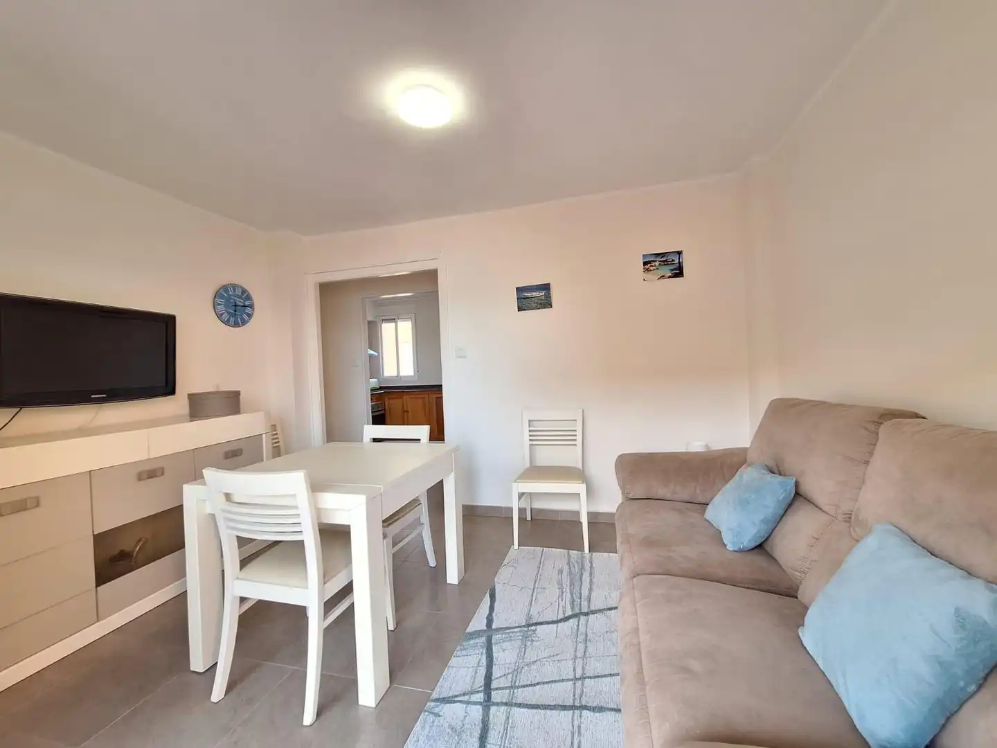 Sala de estar de Apartamento en venta en Sueca con Terraza, Balcón y Piscina comunitaria