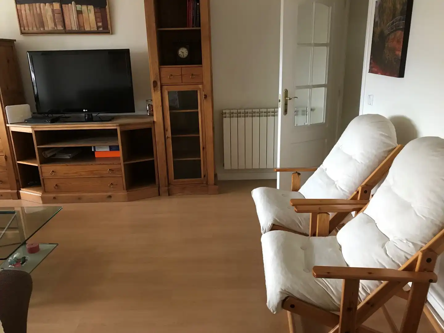 Sala de estar de Piso de alquiler en Madrid con Aire acondicionado, Terraza y Trastero