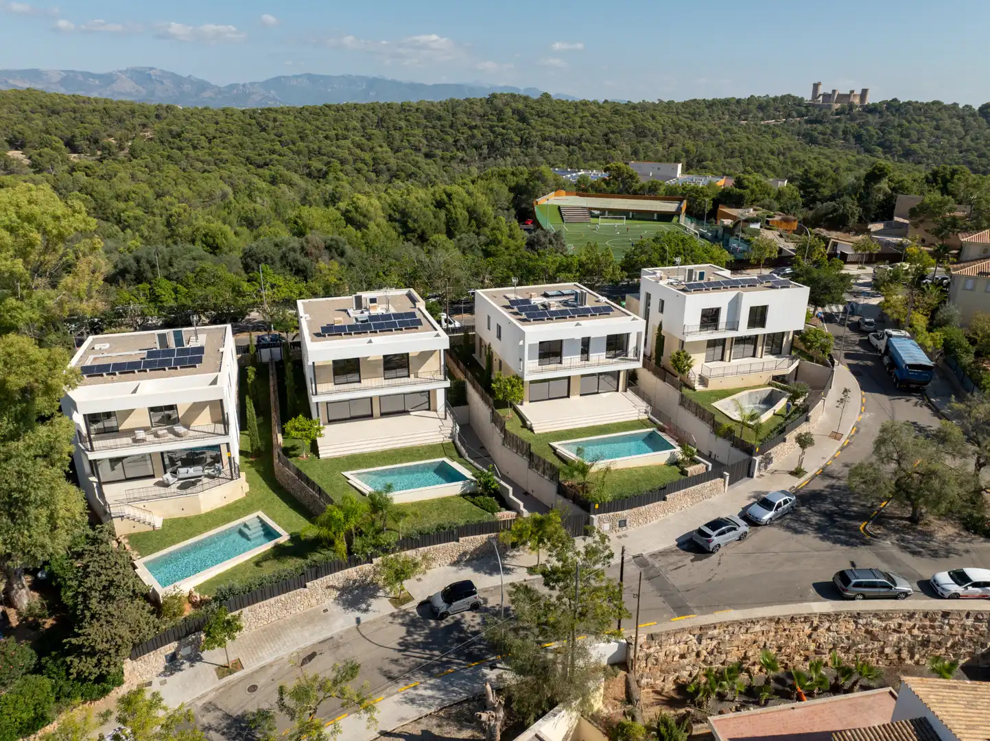 Exterior view of Houses for sale in  Palma de Mallorca  with Air Conditioner, Heating and Private garden